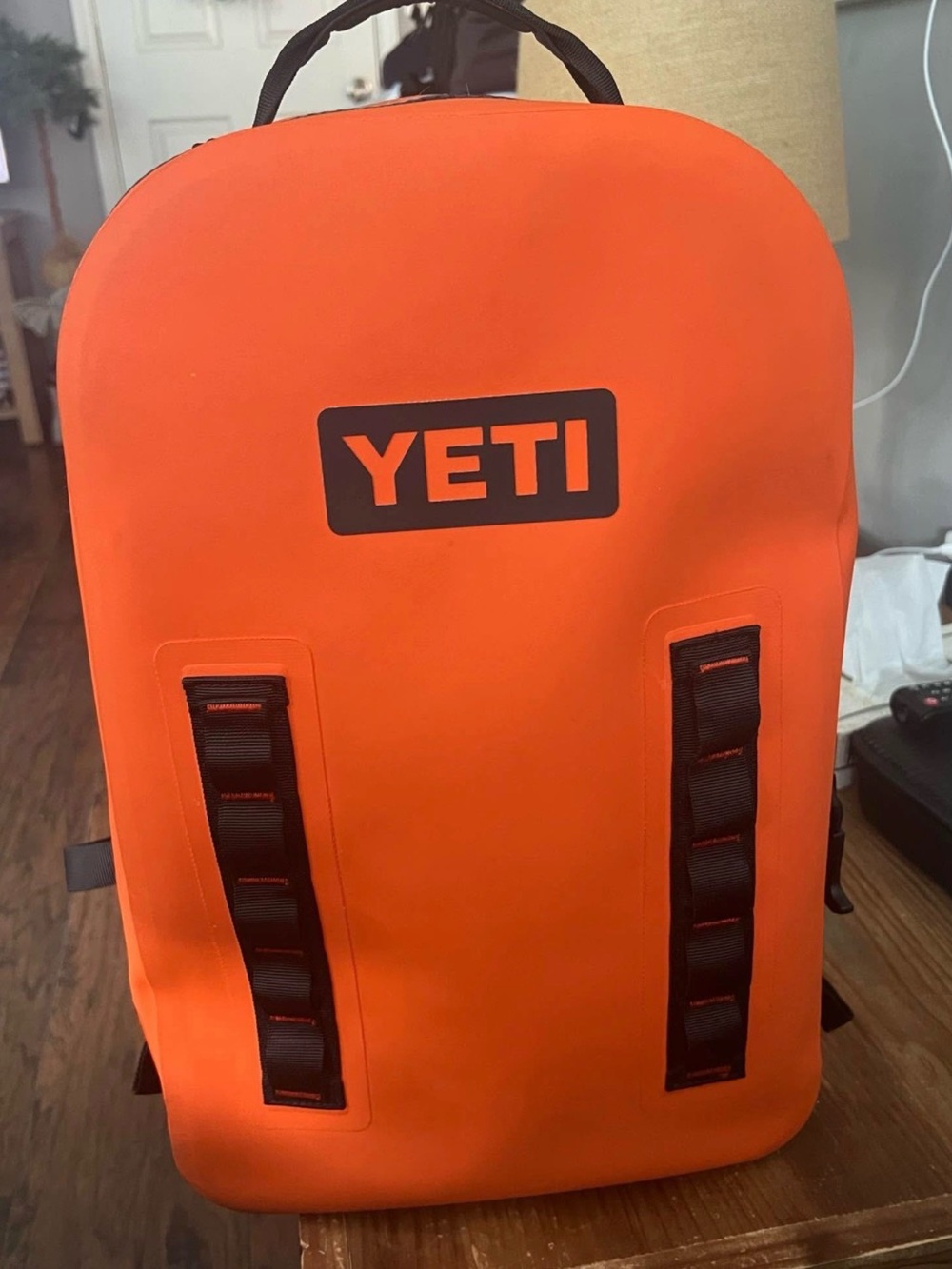 Yeti panga crab Orange Backpack with Black Accents